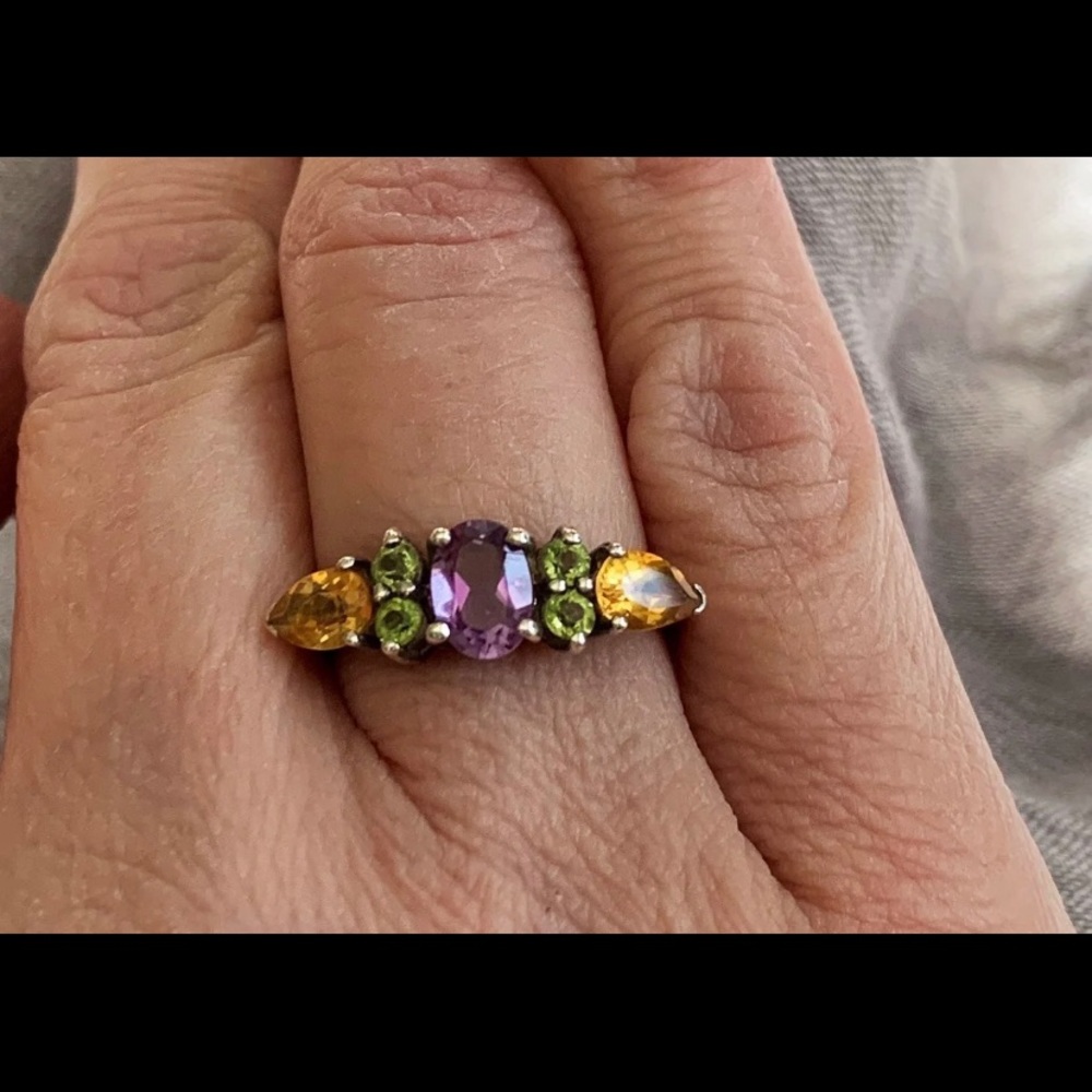 Multi Gemstone Ring - Picture 3 of 4